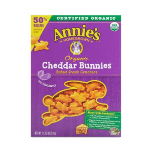 Annie's Organic Cheddar Bunnies Crackers 11.25 oz box