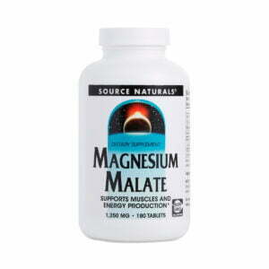 Source Naturals Magnesium Malate Supplement 180 tabs bottle