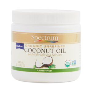 Spectrum Essentials Organic Unrefined Coconut Oil 15 oz jar