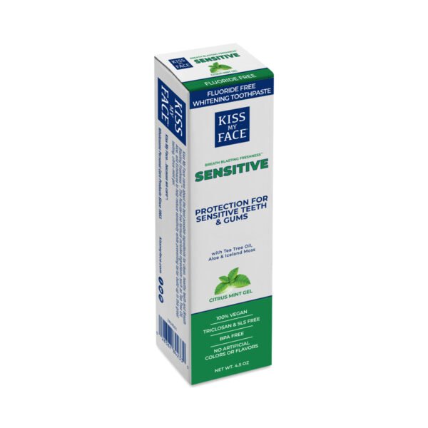 Kiss My Face Fluoride Free Toothpaste for Sensitive Teeth 4.5 oz tube