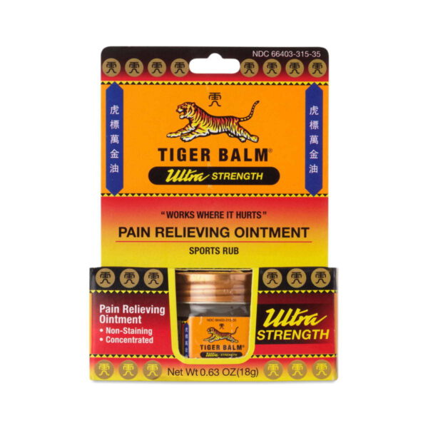 Tiger Balm Ultra Strength Sports Rub 18 gram jar