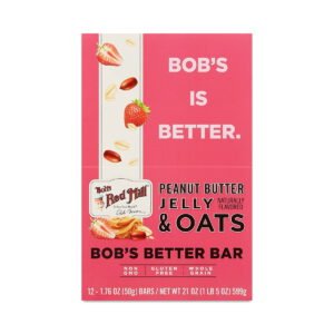 Bob's Red Mill Peanut Butter Jelly & Oats Bars 12 bars (1.7 oz each)