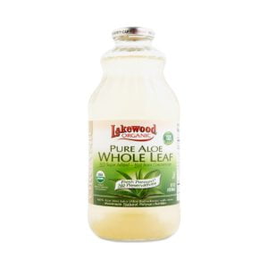 Lakewood Organic Whole Leaf Aloe Juice 32 oz bottle