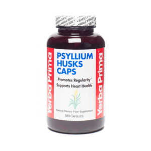 Yerba Prima Psyllium Husk Capsules 180 capsules per bottle
