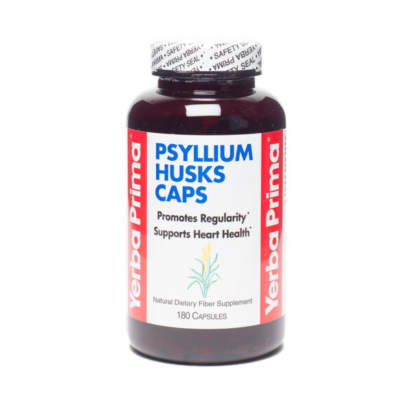 Yerba Prima Psyllium Husk Capsules 180 capsules per bottle