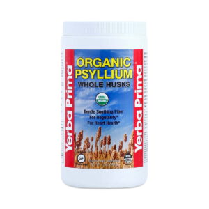 Yerba Prima Organic Whole Psyllium Husk Powder 12 oz jar