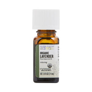 Aura Cacia Organic Lavender Essential Oil 0.25 fl oz bottle