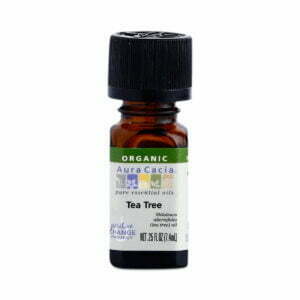 Aura Cacia Organic Tea Tree Essential Oil 0.25 fl oz bottle