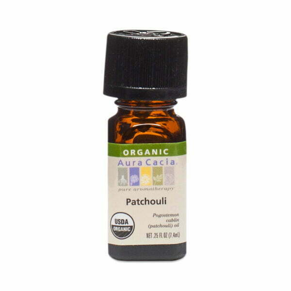 Aura Cacia Organic Patchouli Essential Oil .25 oz bottle