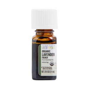 Aura Cacia Organic French Lavender Essential Oil 0.25 fl oz bottle