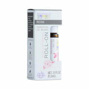 Aura Cacia Rose Essential Oils Roll On Bottle 0.31 oz roll on bottle