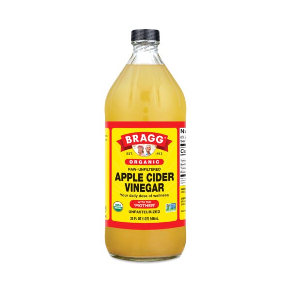 Bragg Organic Apple Cider Vinegar Unfiltered 32 fl oz bottle