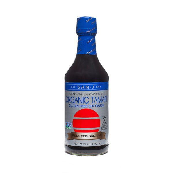 San-J Organic Tamari Gluten-Free Soy Sauce - Reduced Sodium 20 fl. oz bottle