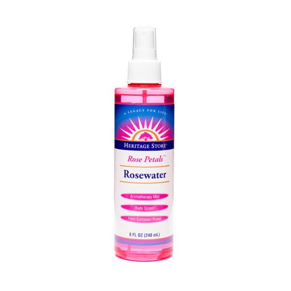 Heritage Store Rosewater with Atomizer 8 oz bottle