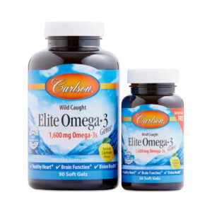 Carlson Labs Elite Omega-3 Gems Fish Oil 120 softgels