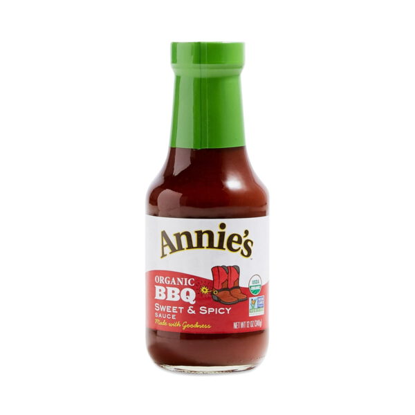 Annie's Organic BBQ Sauce - Sweet & Spicy 12 oz bottle