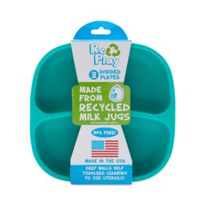 Re-Play Divided Plates Set 3 each