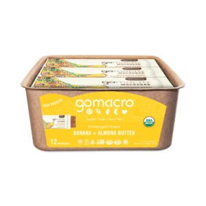 GoMacro Banana & Almond Butter MacroBar 12 bars (2.3 oz each)