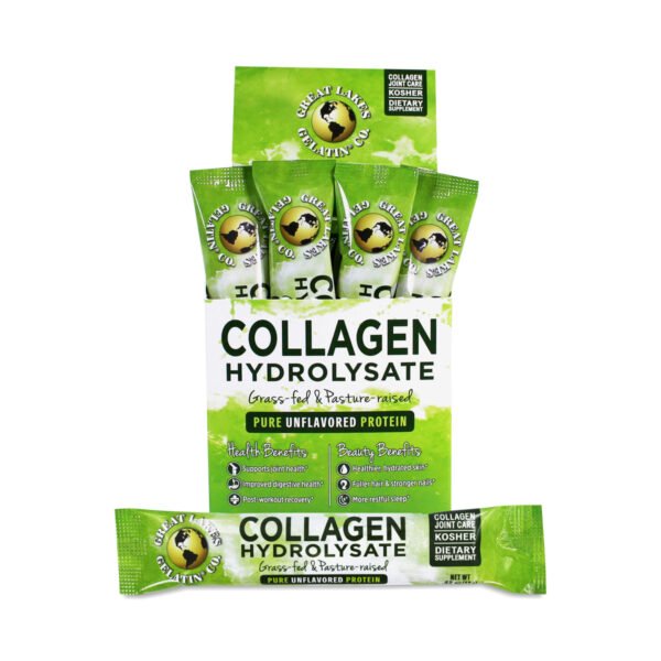 Great Lakes Gelatin Collagen Hydrolysate Packets 20 stick packs