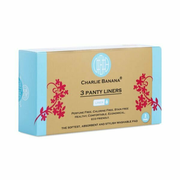 Charlie Banana White Reusable Feminine Liner Pads 3 pads