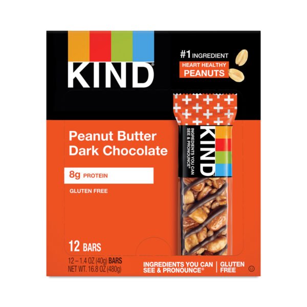 KIND Peanut Butter and Dark Chocolate Protein Bars 12 bars (1.4 oz each)