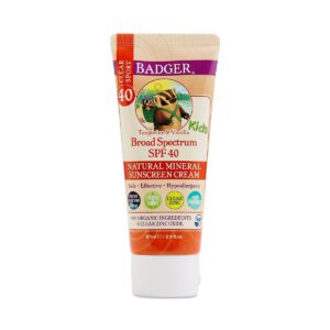 Badger Kids Sunscreen Cream SPF 40 2.9 fl. oz tube