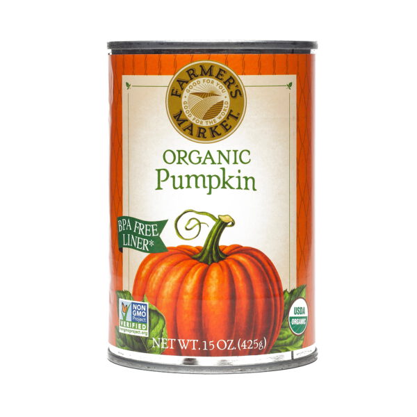 Farmer's Market Foods Organic Pumpkin 15 oz can
