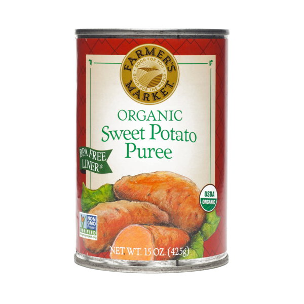 Farmer's Market Foods Organic Sweet Potato Puree 15 oz can