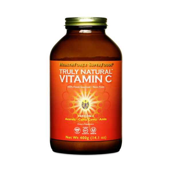 HealthForce Truly Natural Vitamin C 14.1 oz bottle