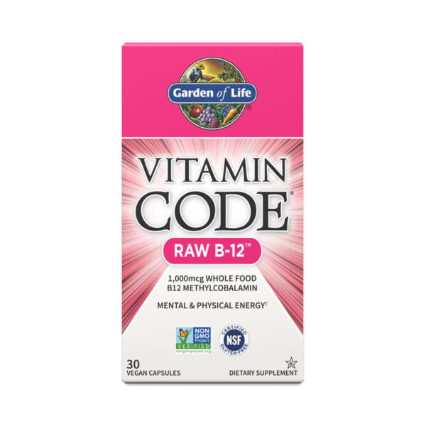 Garden of Life Vitamin Code Raw B-12 Supplement 30 capsules
