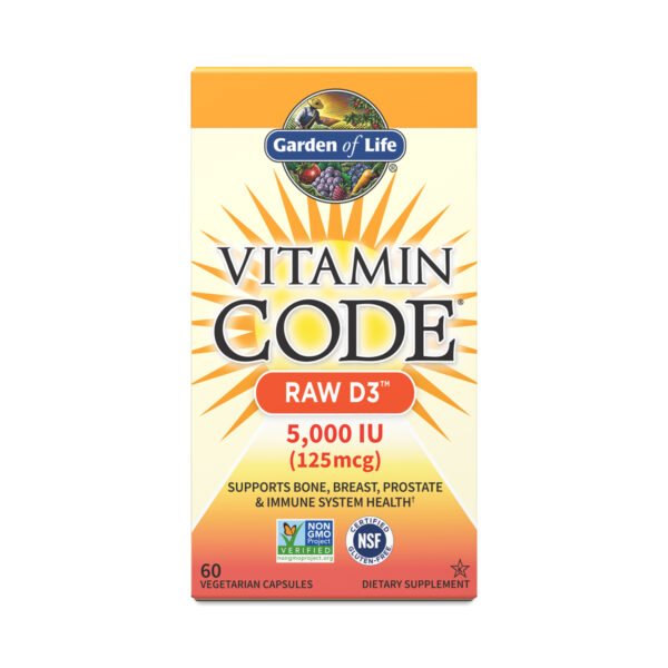 Garden of Life Vitamin Code Raw D3 60 capsules