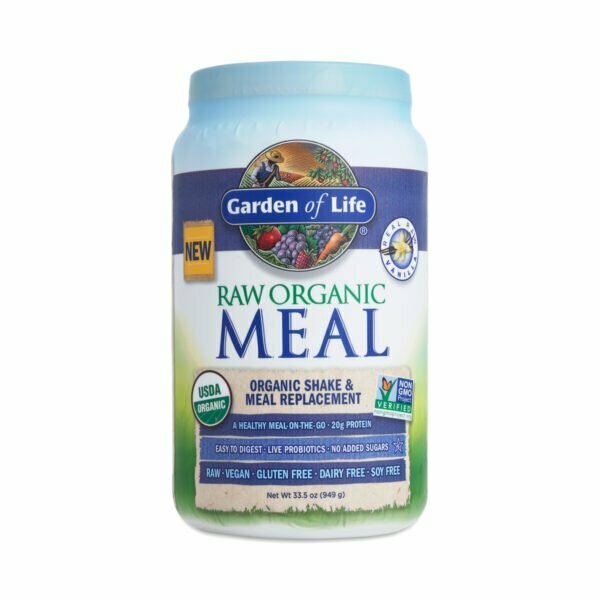 Garden of Life Vanilla Raw Organic Meal Replacement Shake 33.5 oz container
