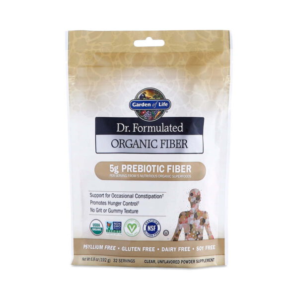 Garden of Life Unflavored Organic Fiber 6.8 oz pouch