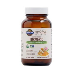 Garden of Life mykind Organics Maximum Strength Turmeric Joints & Mobility 30 vegan tablets