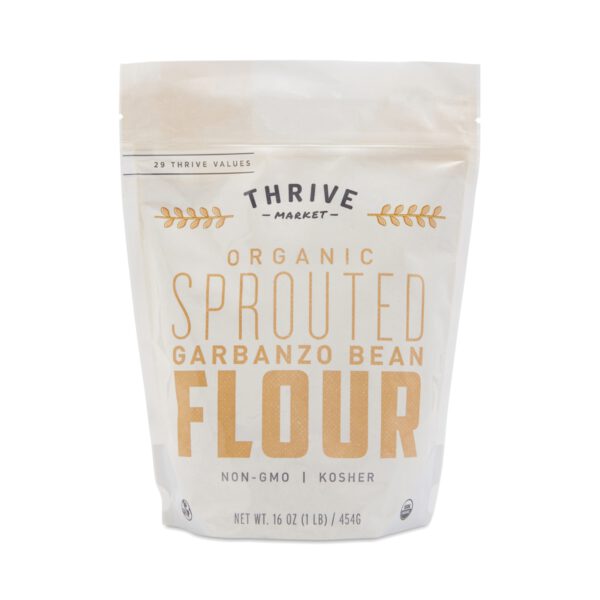 Thrive Market Organic Sprouted Garbanzo Bean Flour 16 oz pouch