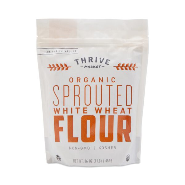 Thrive Market Organic Sprouted White Wheat Flour 16 oz pouch