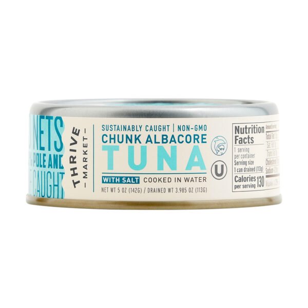 Thrive Market Non-GMO Chunk Albacore Tuna - With Salt 5 oz can