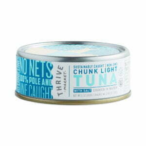 Thrive Market Non-GMO Chunk Light Tuna - With Salt 5 oz can