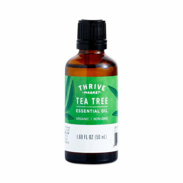 Thrive Market Organic Tea Tree Essential Oil 1.69 fl oz glass bottle
