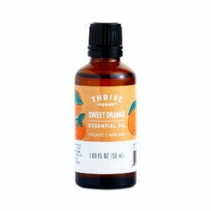 Thrive Market Organic Orange Essential Oil 1.69 fl oz glass bottle