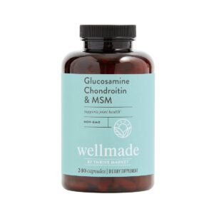 Wellmade Glucosamine Chondroitin & MSM 240 capsules
