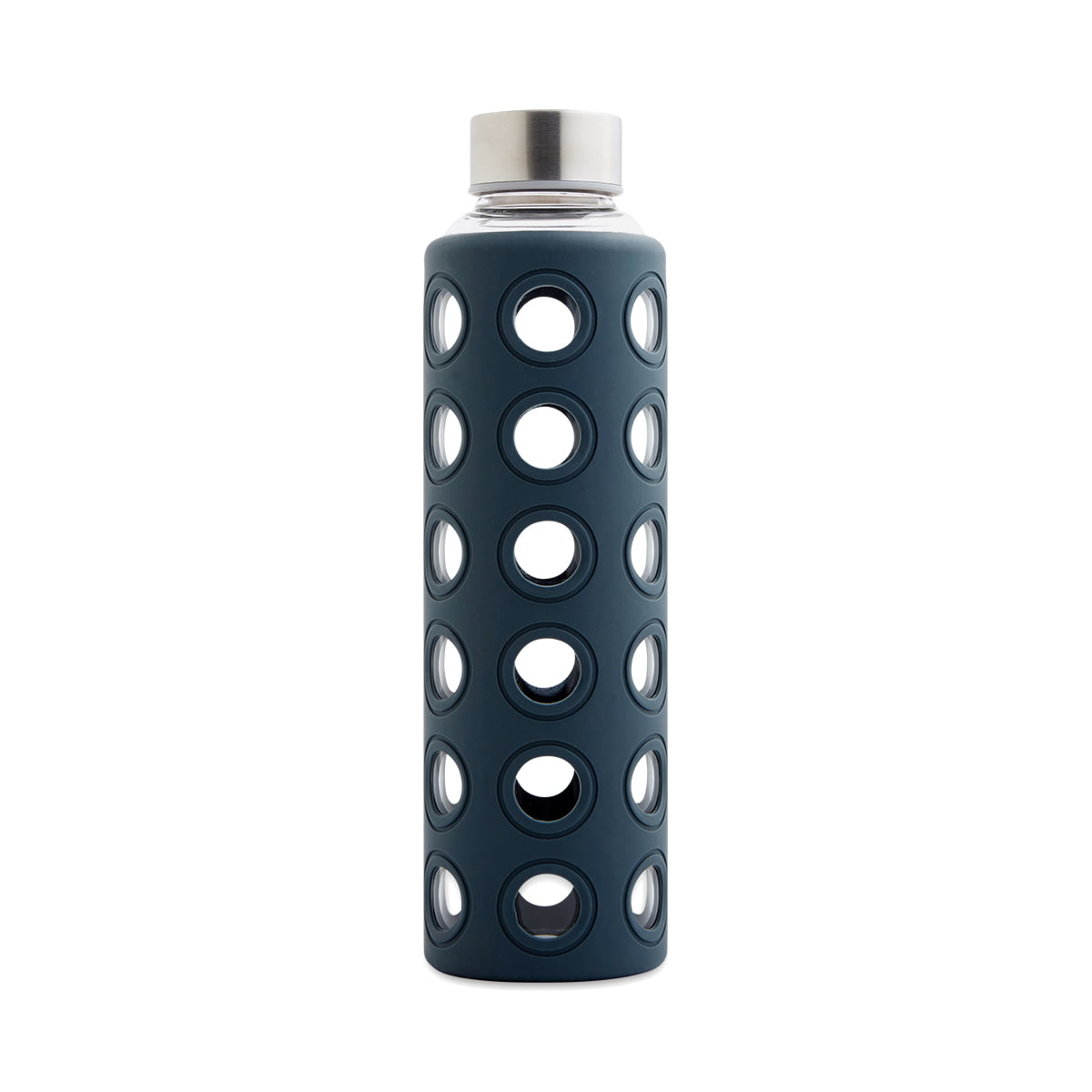 Thrive Market Glass Water Bottle with Silicone Sleeve