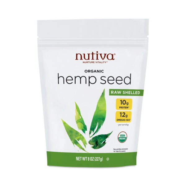 Nutiva Organic Shelled Hempseed 8 oz bag