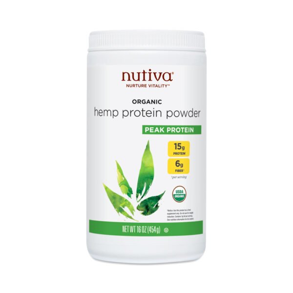 Nutiva Organic Hemp Protein 16 oz jar