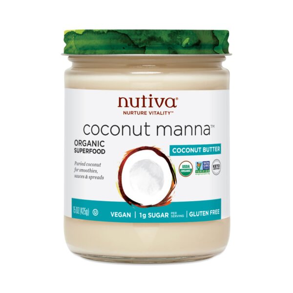 Nutiva Organic Coconut Manna 15 oz jar