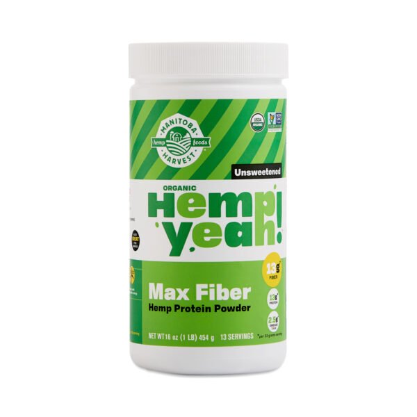 Manitoba Harvest Hemp Protein Powder - HempPro Fiber 16 oz container