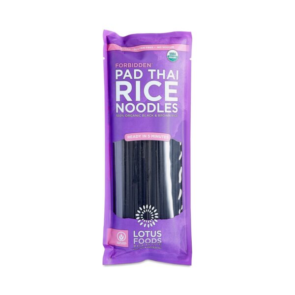 Lotus Foods Organic Forbidden Pad Thai Rice Noodles 8 oz bag