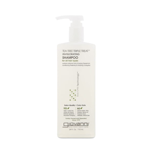Giovanni Tea Tree Triple Treat Invigorating Shampoo 24 oz bottle