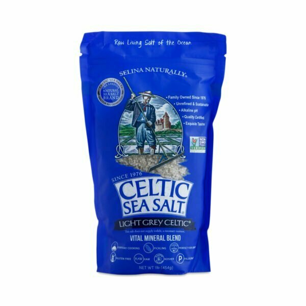 Selina Naturally Light Grey Celtic Sea Salt 1 lb pouch