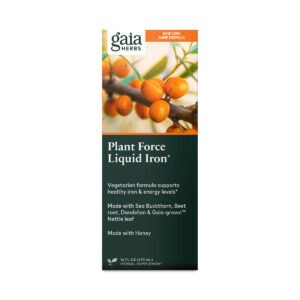 Gaia Herbs Plantforce Liquid Iron 16 fl oz bottle
